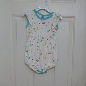 NWT Kyte Baby Colorful Party Bubble Romper sz 12-18 18-24 Months 2t or 3t